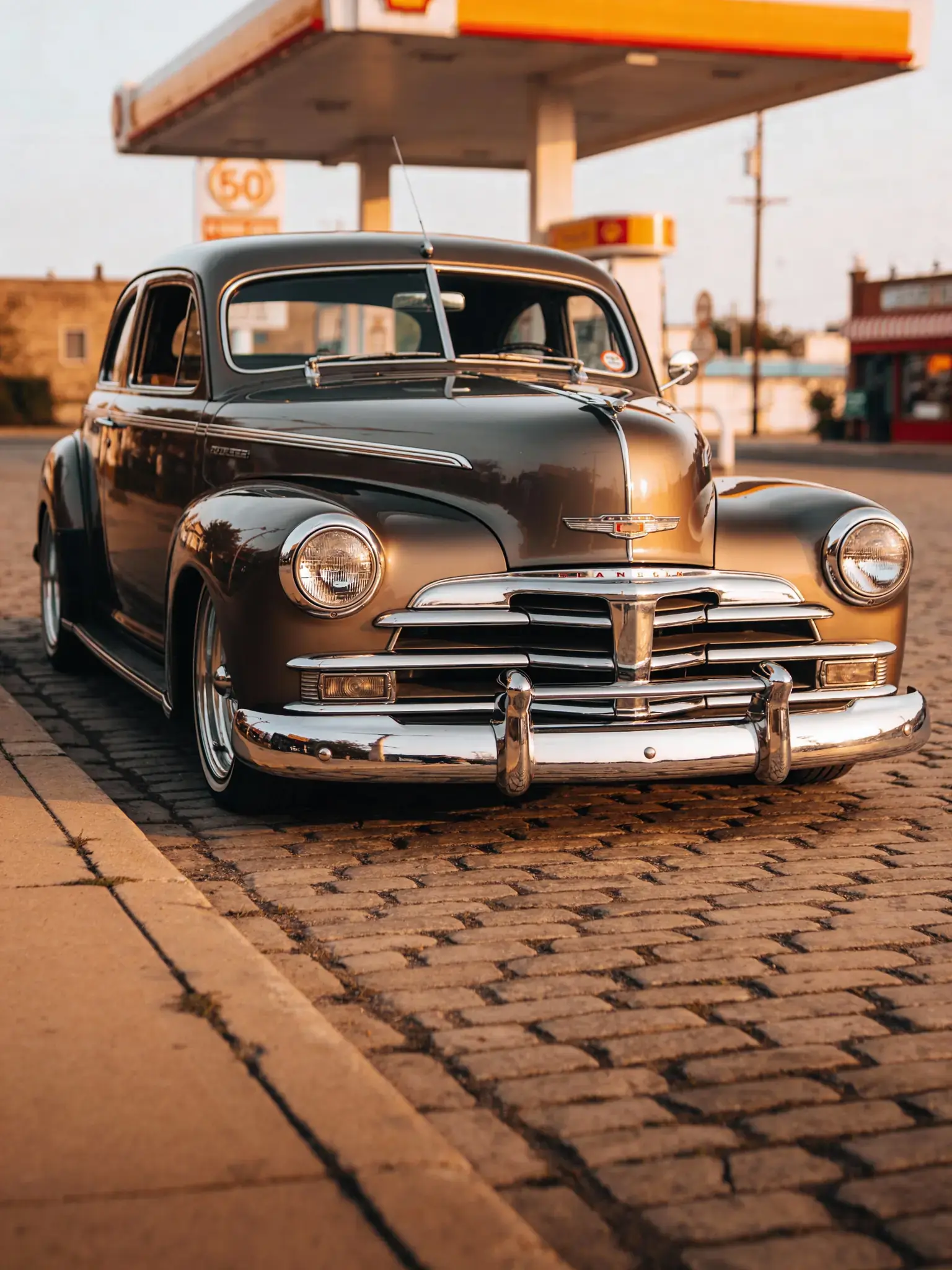 Винтажный автомобиль на улице — стиль и классика