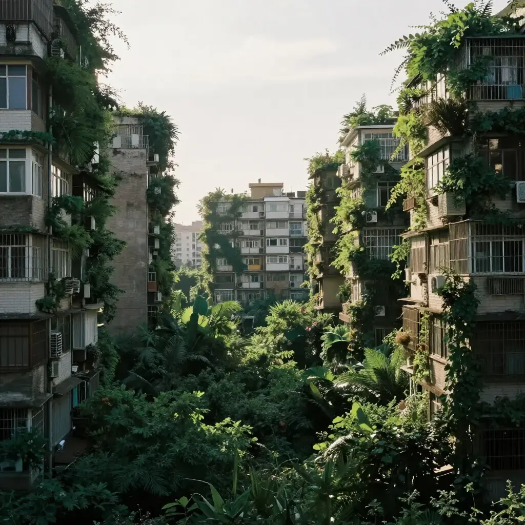 Заросший город будущего — архитектура и природа